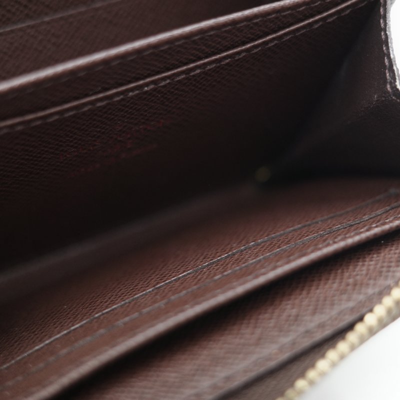 Louis Vuitton 路易威登 Damier 棋盤格紋 經典老花 帆布 ㄇ字型 拉鍊零錢包短夾-14