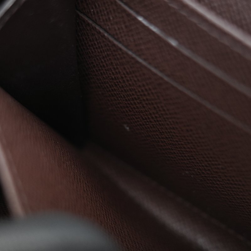 Louis Vuitton 路易威登 Damier 棋盤格紋 經典老花 帆布 ㄇ字型 拉鍊零錢包短夾-16