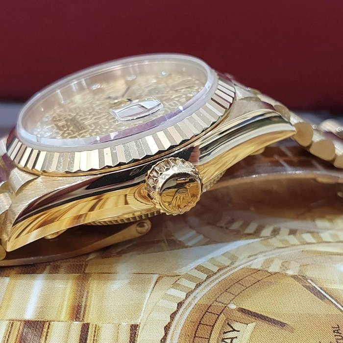 【大眾名錶】ROLEX 勞力士 69178 Datejust 18K金女錶 金色十鑽紀念面盤 大眾名錶B1101-7