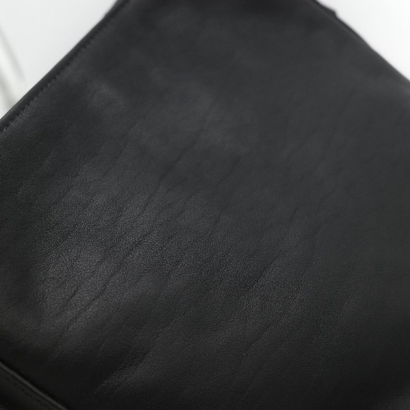 Longchamp 瓏驤 3D 立體壓印logo 經典黑色 頂級小牛皮 小型 手提斜背兩用托特包-15