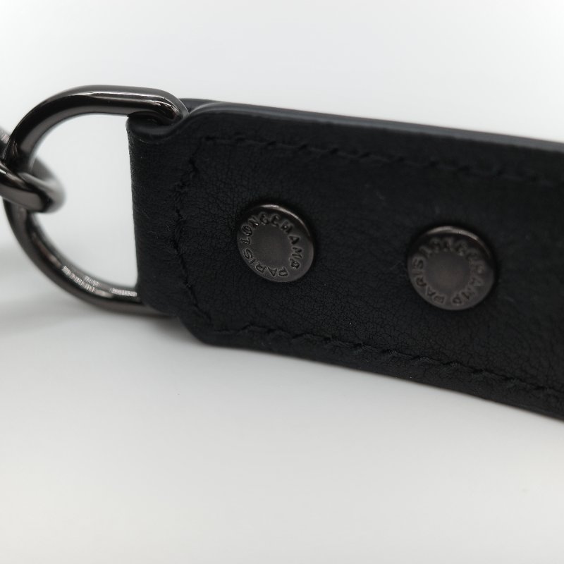 Longchamp 瓏驤 3D 立體壓印logo 經典黑色 頂級小牛皮 小型 手提斜背兩用托特包-18