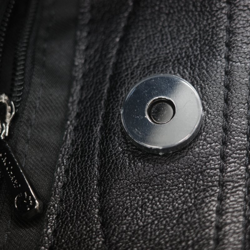 Longchamp 瓏驤 3D 立體壓印logo 經典黑色 頂級小牛皮 小型 手提斜背兩用托特包-23