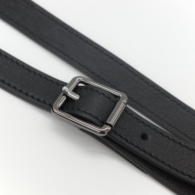 Longchamp 瓏驤 3D 立體壓印logo 經典黑色 頂級小牛皮 小型 手提斜背兩用托特包-28