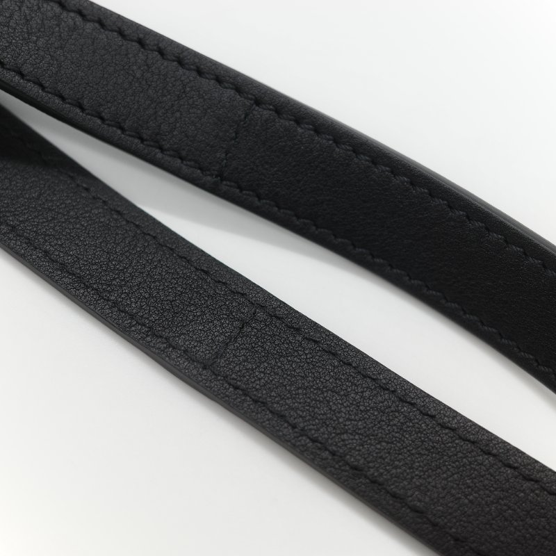 Longchamp 瓏驤 3D 立體壓印logo 經典黑色 頂級小牛皮 小型 手提斜背兩用托特包-30