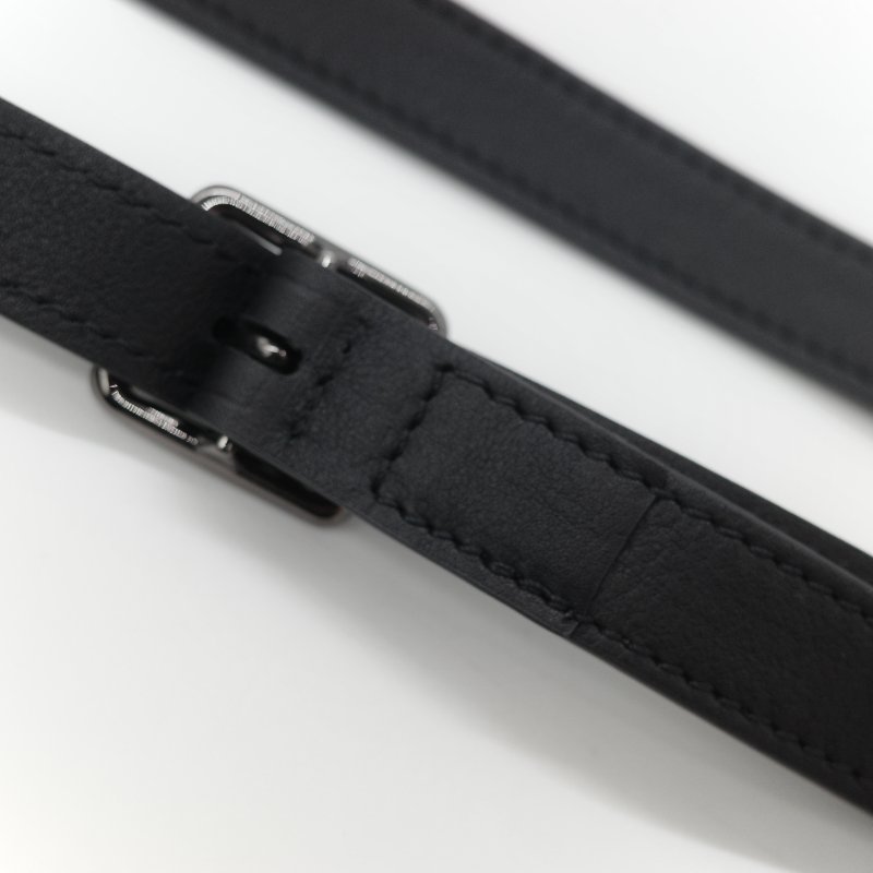 Longchamp 瓏驤 3D 立體壓印logo 經典黑色 頂級小牛皮 小型 手提斜背兩用托特包-31