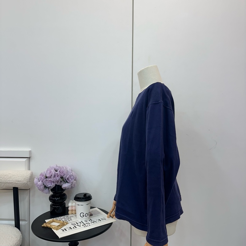 YSL 深藍色圓領衛衣-1