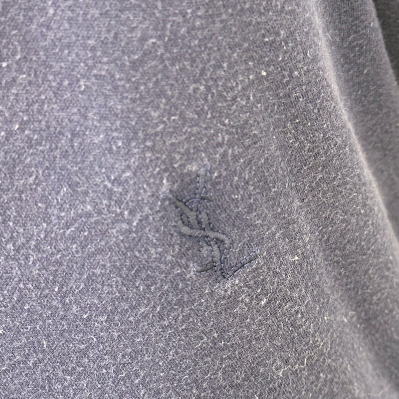 YSL 深藍色圓領衛衣-4