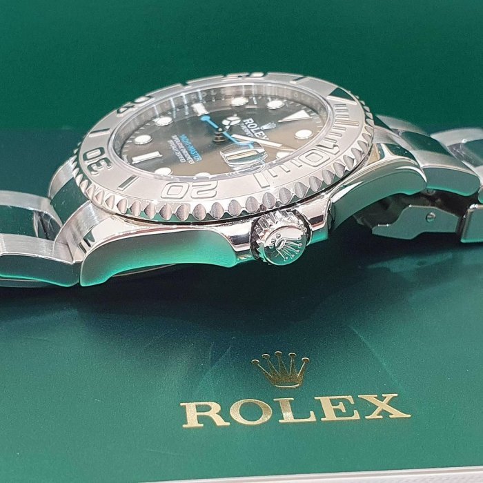 【大眾名錶】ROLEX 勞力士 268622 Yacht-Master 中型遊艇 灰面藍針 2020 大眾名錶B1152-6
