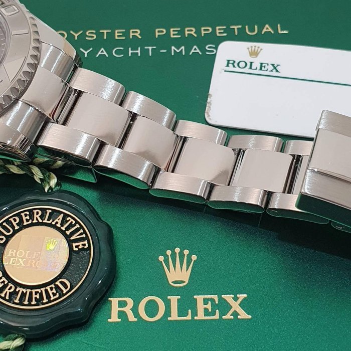 【大眾名錶】ROLEX 勞力士 268622 Yacht-Master 中型遊艇 灰面藍針 2020 大眾名錶B1152-8