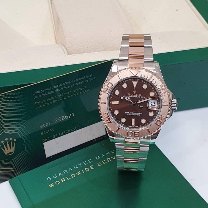 【大眾名錶】ROLEX 勞力士 268621 Yacht-Master 遊艇名仕 2020/06卡 大眾名錶B1123-3