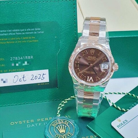 【大眾名錶】ROLEX 勞力士 278341RBR Datejust 蠔式中型 未使用新品2025/10 大眾名錶B811