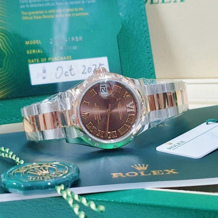 【大眾名錶】ROLEX 勞力士 278341RBR Datejust 蠔式中型 未使用新品2025/10 大眾名錶B811-1