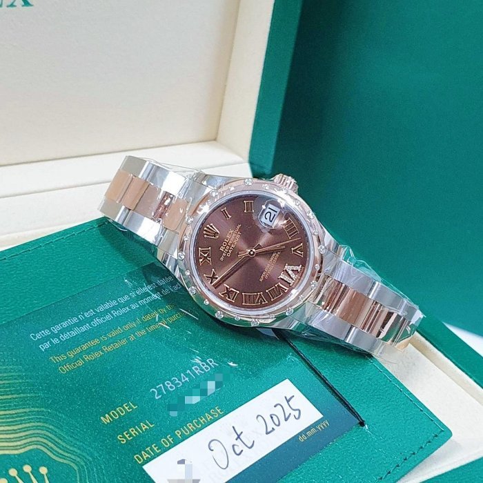 【大眾名錶】ROLEX 勞力士 278341RBR Datejust 蠔式中型 未使用新品2025/10 大眾名錶B811-3