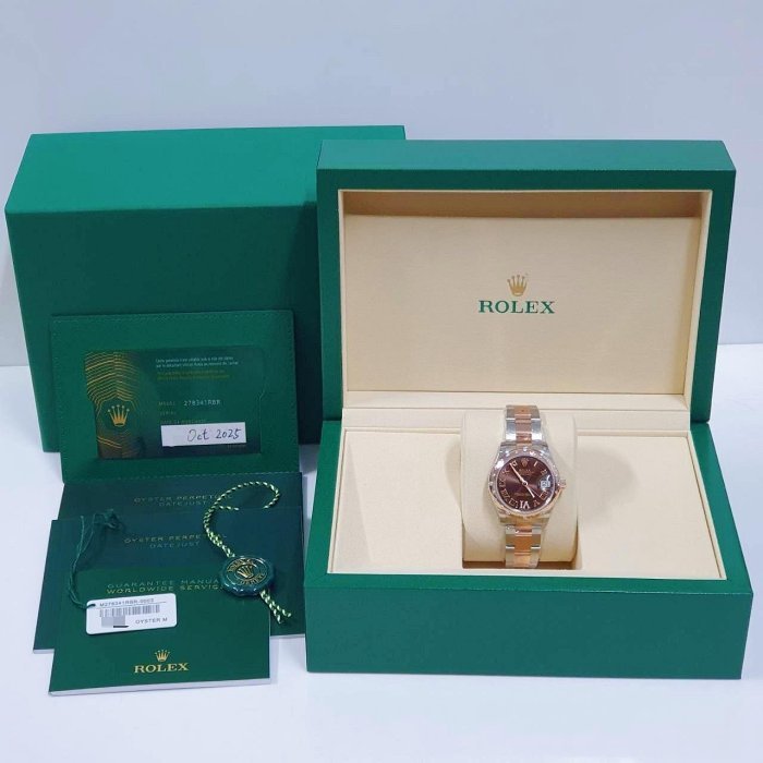 【大眾名錶】ROLEX 勞力士 278341RBR Datejust 蠔式中型 未使用新品2025/10 大眾名錶B811-6
