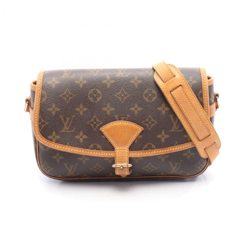 路易威登 Sologne 單肩斜背包 M42250 Monogram 皮革 棕色 二手