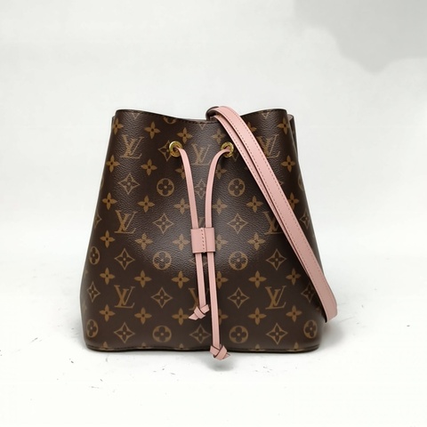 LOUIS VUITTON NÉONOÉ水桶包中號26粉色內裏老花PVC金扣晶片