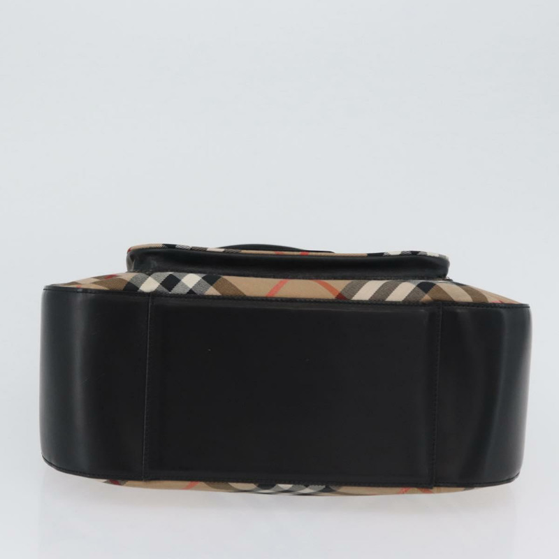 【日本直送】Burberrys Nova 格紋帆布單肩包 米色 銀色 正品 am10747V-4