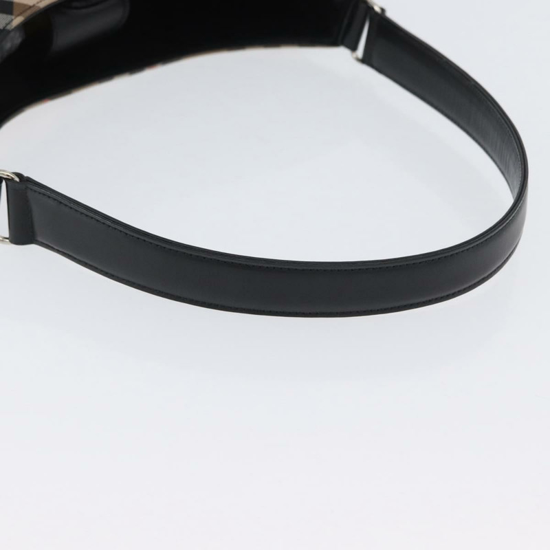 【日本直送】Burberrys Nova 格紋帆布單肩包 米色 銀色 正品 am10747V-6