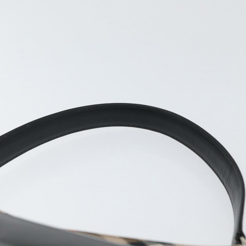 【日本直送】Burberrys Nova 格紋帆布單肩包 米色 銀色 正品 am10747V-7