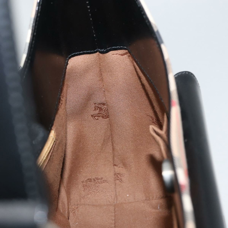 【日本直送】Burberrys Nova 格紋帆布單肩包 米色 銀色 正品 am10747V-17