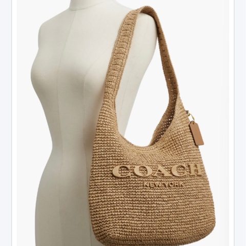 COACH 草編包 Brooklyn 34🤎