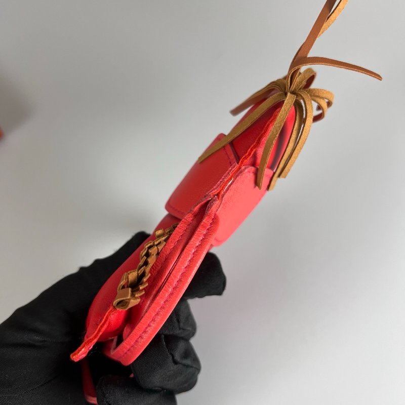 HERMES A刻 紅色Rodeo GM 小馬吊飾-2