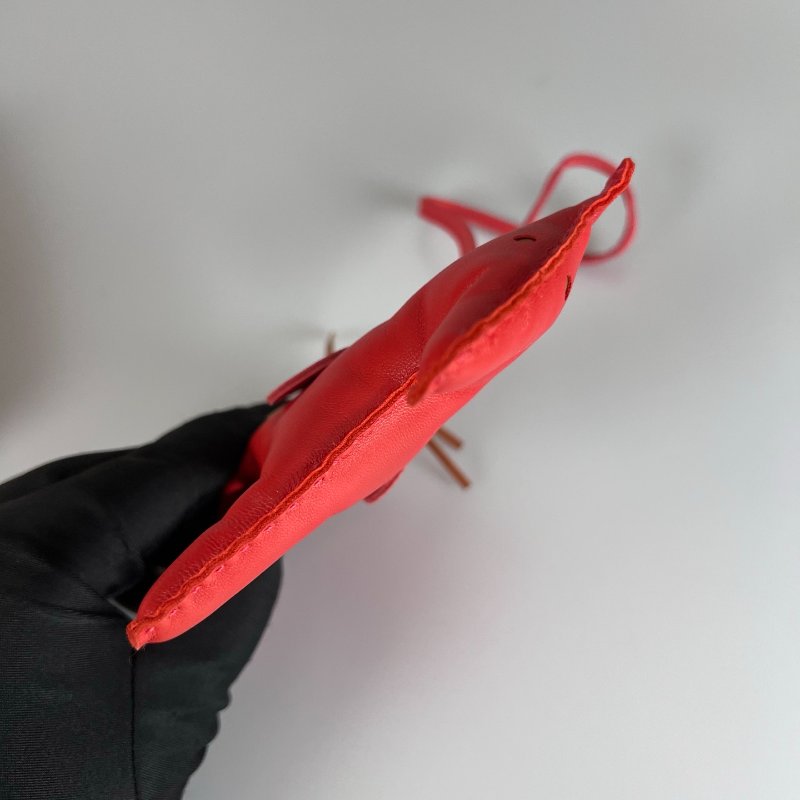 HERMES A刻 紅色Rodeo GM 小馬吊飾-5