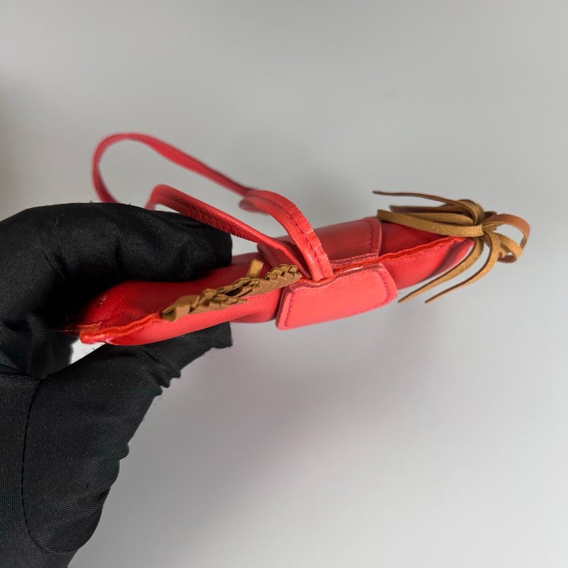 HERMES A刻 紅色Rodeo GM 小馬吊飾-8