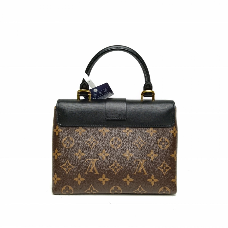 LOUIS VUITTON LockyBB鎖頭包黑色牛皮/PVC金扣2019-2