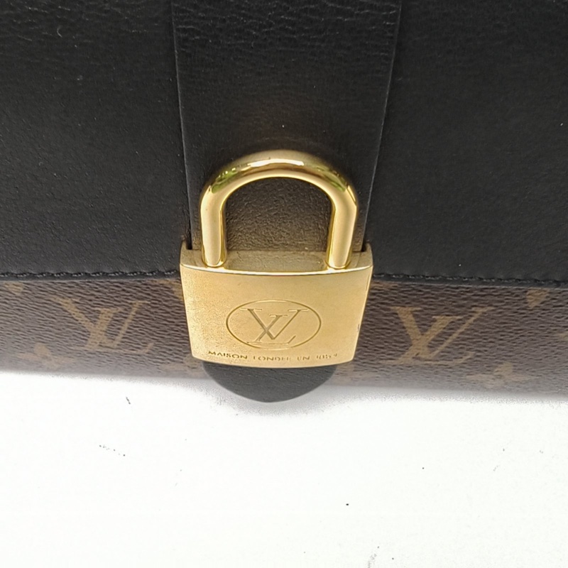 LOUIS VUITTON LockyBB鎖頭包黑色牛皮/PVC金扣2019-4