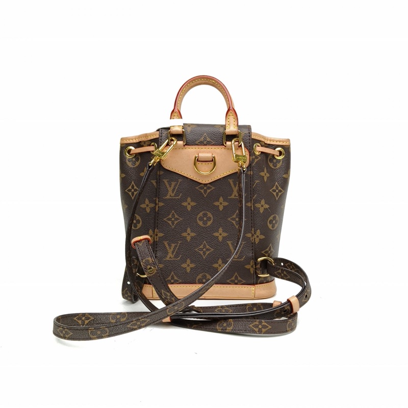 LOUIS VUITTON MontsourisPM雙肩包mini24老花PVC晶片-2