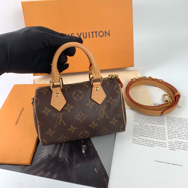 LV nano speedy包況新👍盒子/防塵袋/購證都在🥰-0