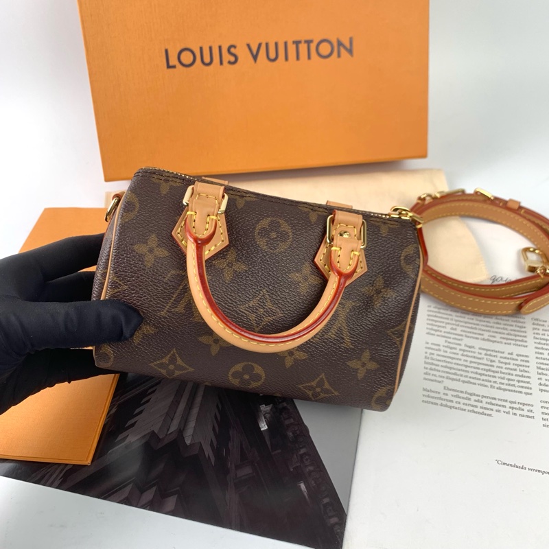 LV nano speedy包況新👍盒子/防塵袋/購證都在🥰-1