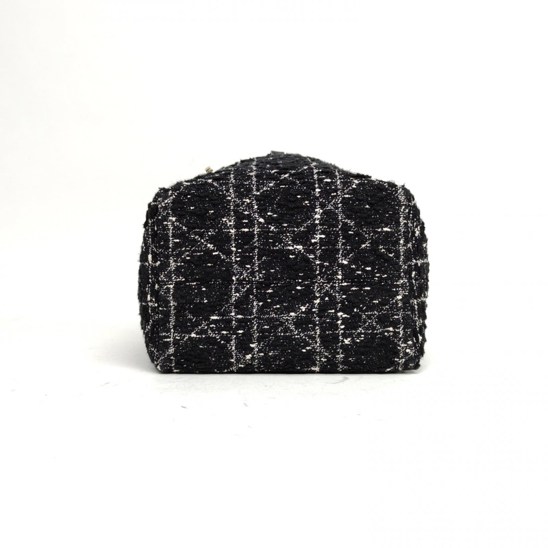 DIOR Toujours豎版小號16黑色毛呢金扣2025-3