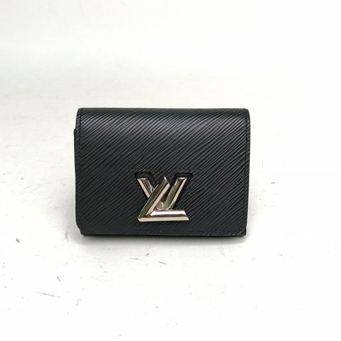 LOUIS VUITTON 黑色EPI水波紋牛皮2017Twist錢包
