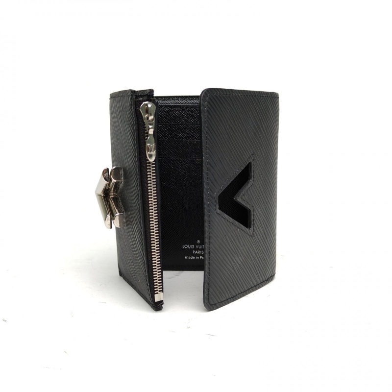 LOUIS VUITTON 黑色EPI水波紋牛皮2017Twist錢包-5