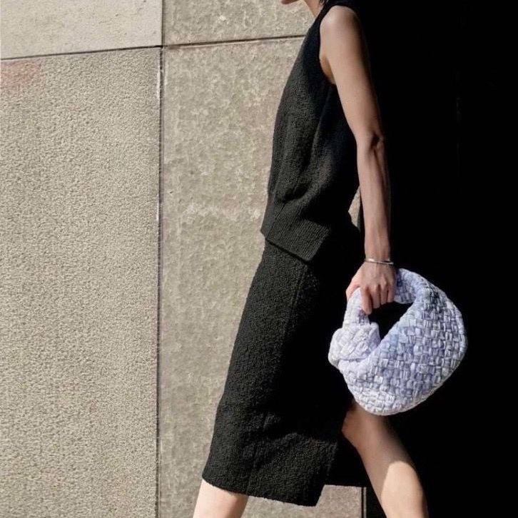 Bv jodie扭結紫色手提包26 *16 *7  95新. 配件塵袋-0