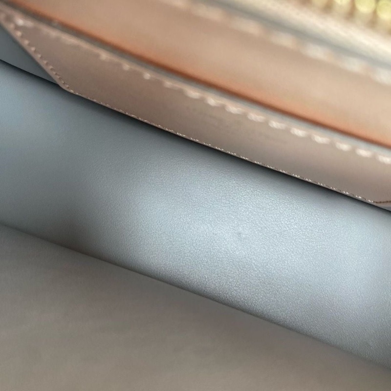 LV全皮Pont9郵差包 芯片款 粉色 金扣 牛皮23*15*7  95新 配件塵袋-7