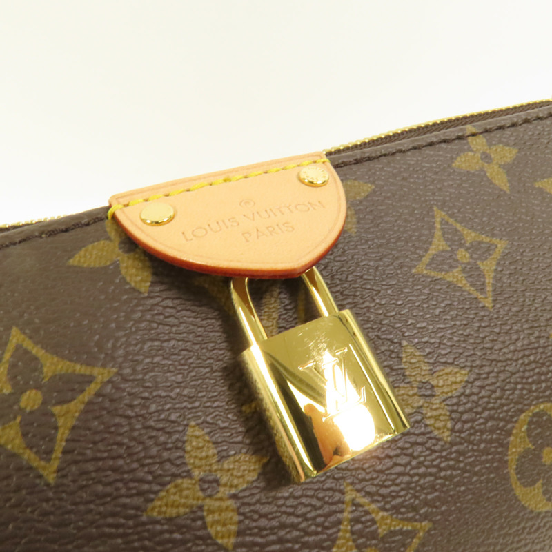 LOUIS VUITTON Monogram Pochette Tirette金扣手挽肩背兩用袋-6