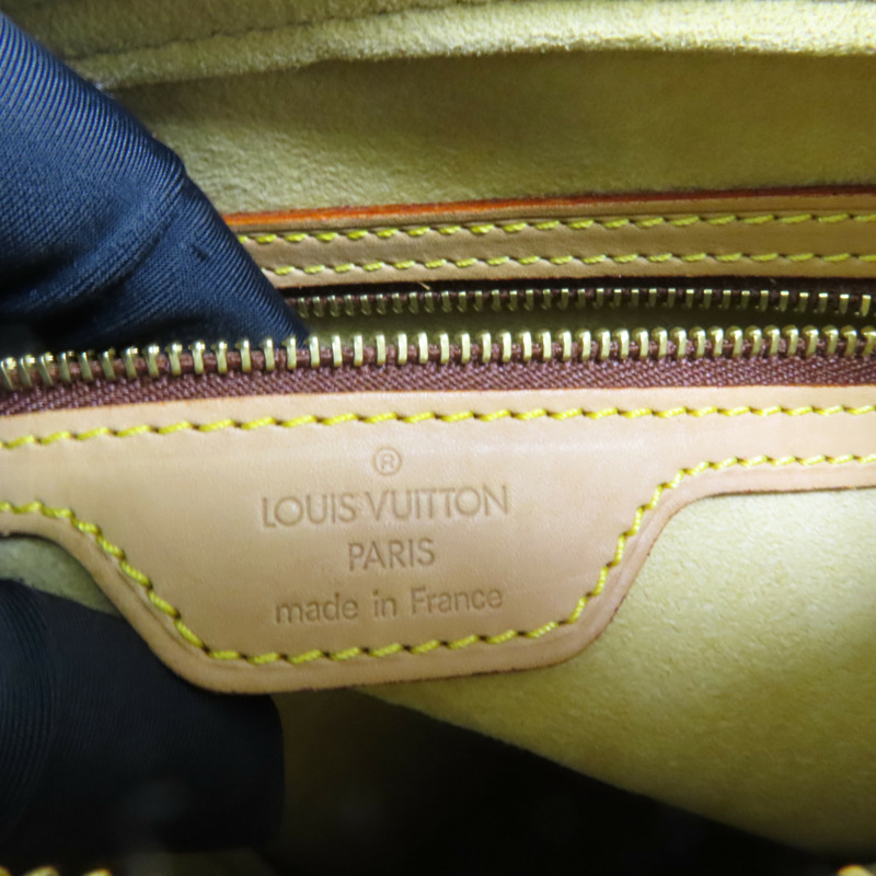 LOUIS VUITTON Monogram Looping MM金扣肩背袋棕色-6