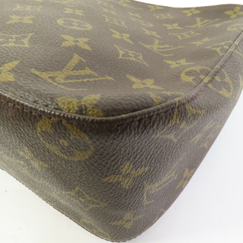 LOUIS VUITTON Monogram Looping MM金扣肩背袋棕色-9