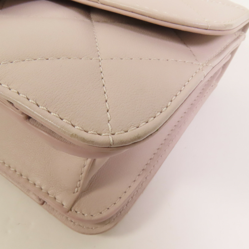 CHANEL 牛皮皮革Handle Flap金扣手挽肩背兩用袋-12