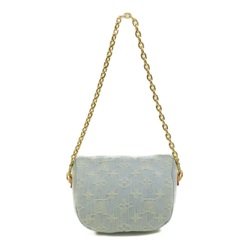 LOUIS VUITTON Monogram Denim Mini Bumbag金扣手挽肩背兩用袋-1