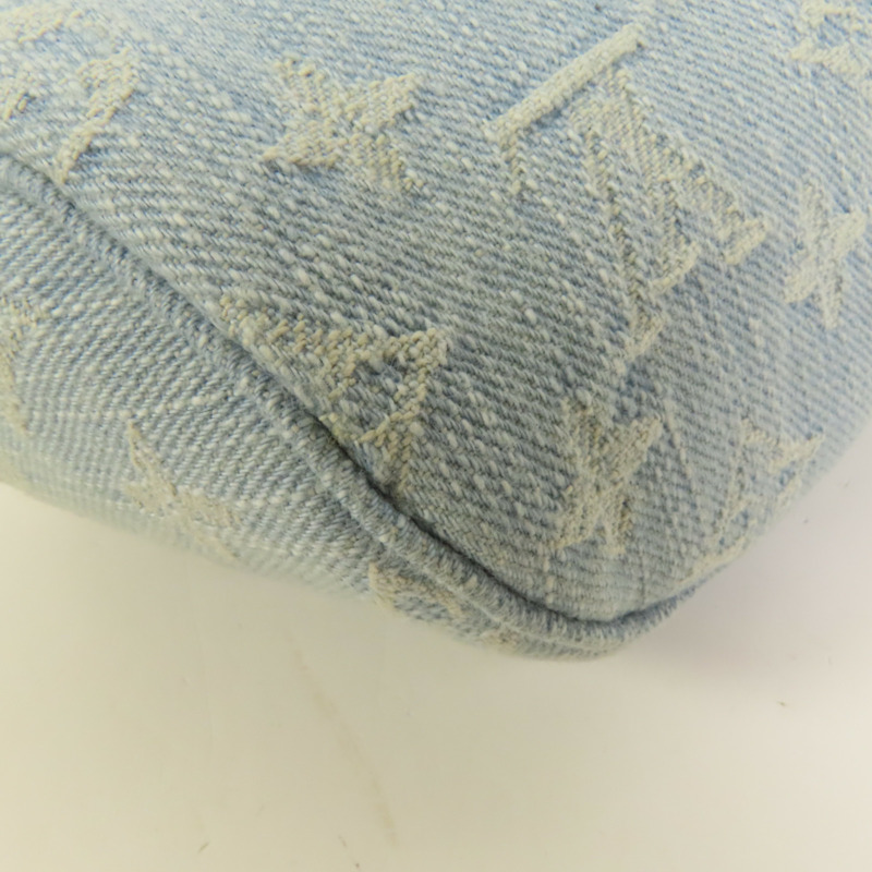LOUIS VUITTON Monogram Denim Mini Bumbag金扣手挽肩背兩用袋-10
