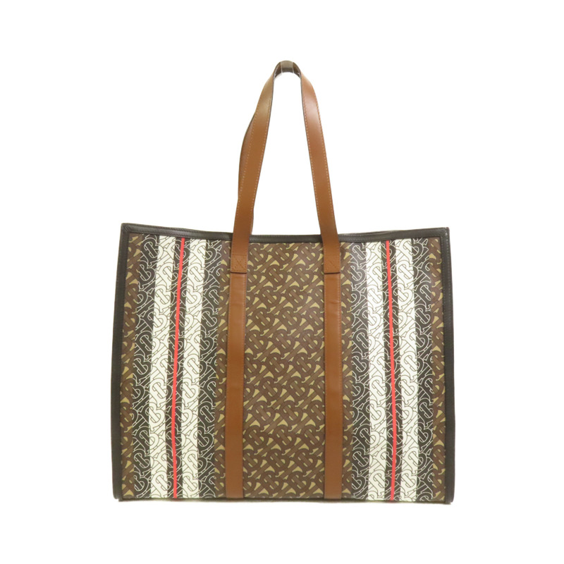 BURBERRY 塗層帆布Tote Bag肩背袋-1