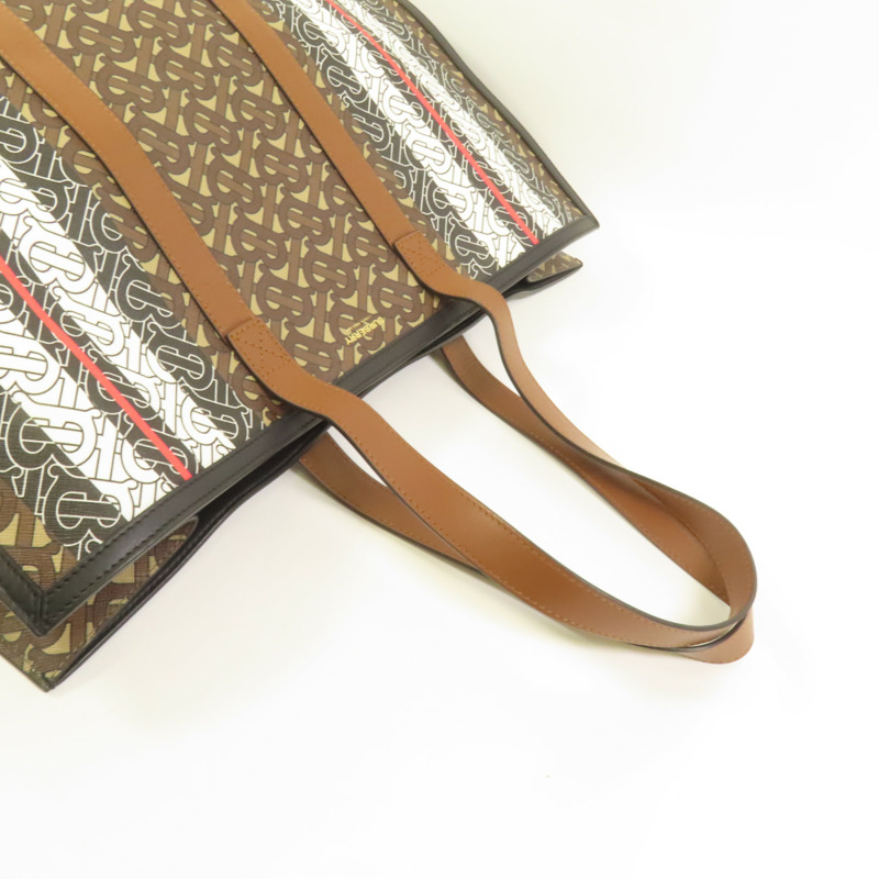 BURBERRY 塗層帆布Tote Bag肩背袋-4