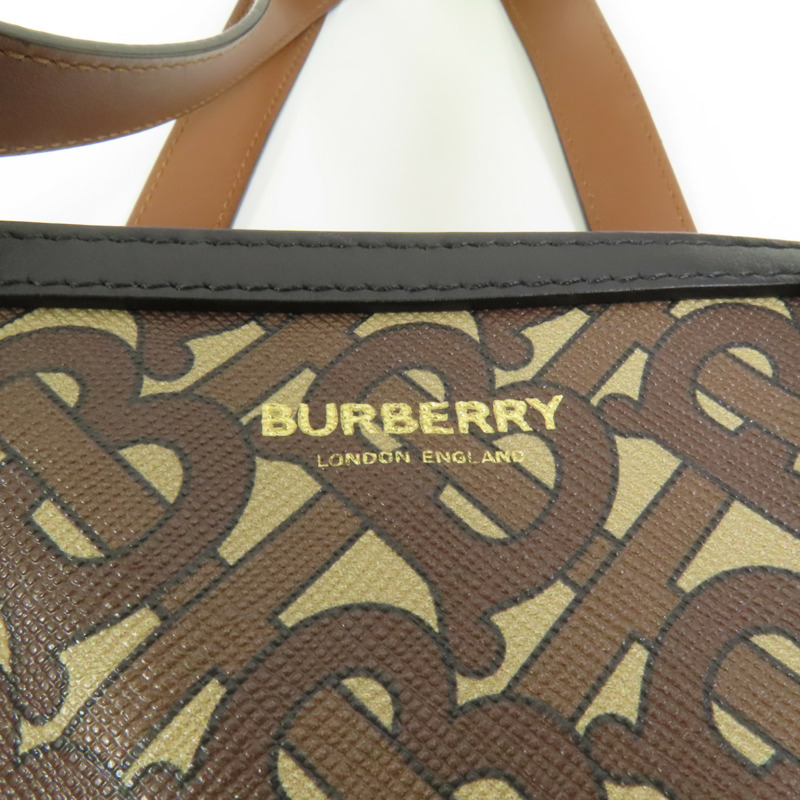 BURBERRY 塗層帆布Tote Bag肩背袋-5