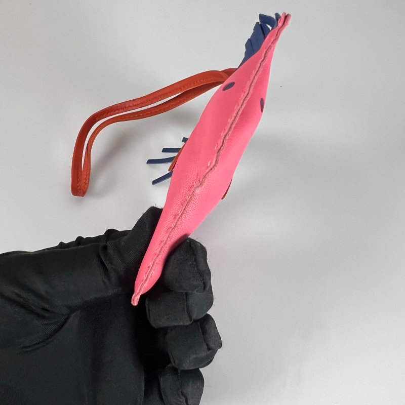 HERMES 粉色Rodeo PM 小馬吊飾-3