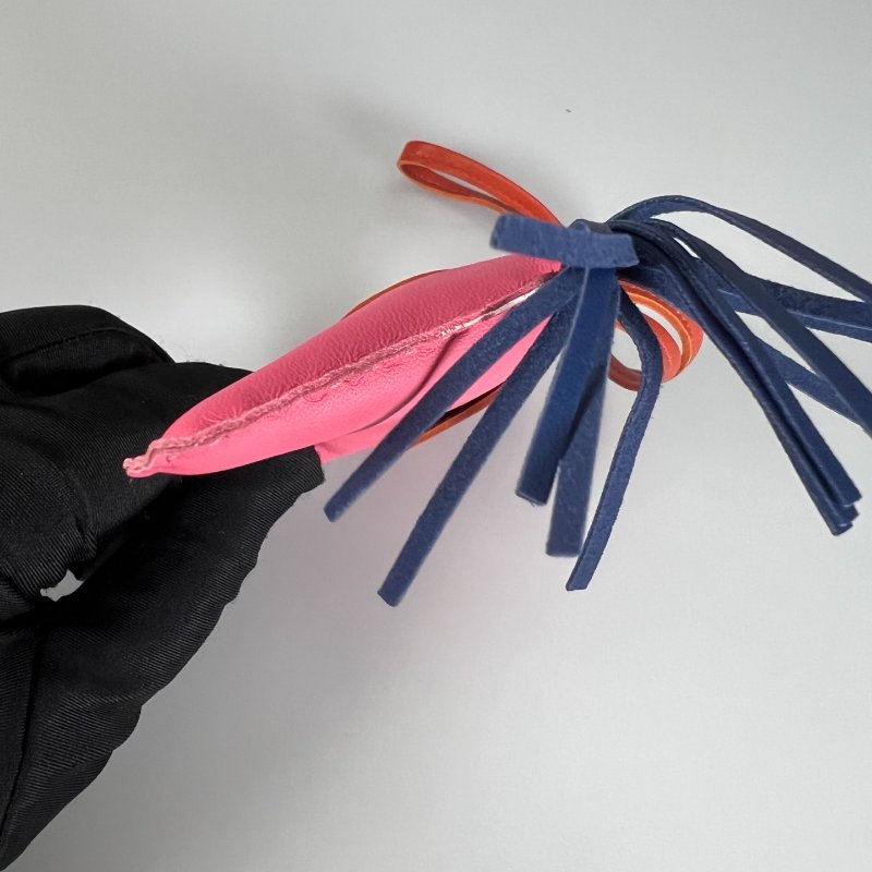 HERMES 粉色Rodeo PM 小馬吊飾-4