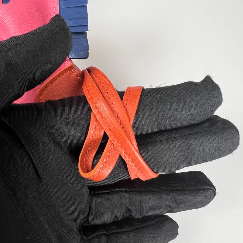 HERMES 粉色Rodeo PM 小馬吊飾-5